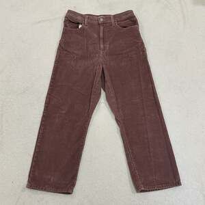 Levi's Ribcage Straight Ankle Mauve Corduroy Pants